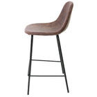 Cathay Importers Vintage Faux Leather Counterstool, Brown, 2 Pack-Sturdy steel frame construction