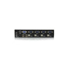 StarTech 4 Port Professional VGA USB KVM Switch with Hub-Absolutely no software or drivers required providing a completely OS independent KVM solution