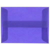 JAM Paper A10 Invitation Envelopes, 6 x 9.5, Translucent Vellum Gold, 50 Pack (PACV867I)-Gold translucent envelope