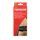 Tensor Back Brace, Adjustable, Black-Lightweight, low-profile design is comfortable to wear while still providing support