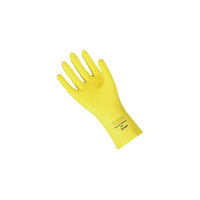 Ansell 12" Pebble Embossed Grip Latex Gloves, Yellow, Size 9, 144 Pack-Size: 9
