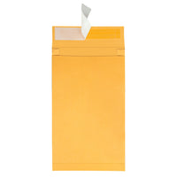 Quality Park Kraft Expansion Envelopes with Self Seal Closure - 10" x 15" x 2" - Brown - 25 Pack-Envelopes with square flaps and side seams expand up to 2" deep to accommodate extra-thick mail