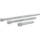 Gray Tools 3 Piece 1/2" Drive Chrome Extension Set, 5", 10" & 15"-Contains: 5", 10" & 15" Extensions.