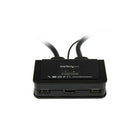 StarTech 2 Port USB HDMI Cable KVM Switch with Audio and Remote Switch, USB Powered-Save desk space with a compact design
