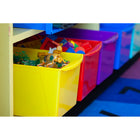 Storex bac à livre extra large - couleurs assorties - paquet de 6-Fait de plastique robuste goutte résistant