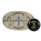 Indo Board Original Flo GF Standing Desk Balance Accessory - Barefoot-Natural wood deck with a 14" IndoFLO cushion (roller not included with this product)