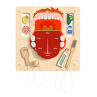 Flash Furniture Bright Beginnings Commercial Grade STEAM Wall Activity Board w/ Natural Finish,Multicolor Accents,Dental Hygiene-Contemporary Commercial Grade Dental Hygiene STEAM Wall System Accessory Board