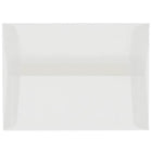 JAM Paper A8 Invitation Envelopes, 5.5 x 8.125, Clear Translucent Vellum, 50 Pack (79462I)-Clear translucent vellum envelope