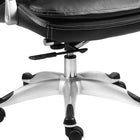 Xtech Executive Comfort Office Chair with Headrest and Armrests - Black-Lumbar cushioning to help support the lower back and enhance natural curve of the spine