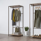 TRINITY  Bamboo Garment Rack, Bronze Anthracite (TBFPRA-2706)-200 lbss total weight capacity
