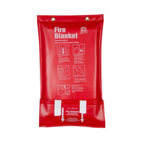 Wasip Fire Blanket - PVC Pouch - 6 x 5ft.-Blankets are made from woven glass fibre