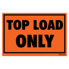 SPC Top Load Only Label - 2" x 3" - Black on Fluorescent Green - 500 Pack-Label Description "Top Load Only" 