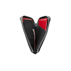 Champs Leather RFID Zip Case Wallet - Black-Secure 2-way zipper closure keeps all your belongs safe and secure