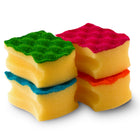 Vileda Scrunge Colours Scrub Sponge - 4 Pack-Absorbent foam back wipes messes clean