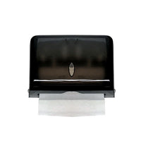 Futech Hand Paper Towel Dispenser - Small - 10-1/2" W x 7-1/2" H x 4-1/2" D - Black (PTD007)-Wallmount