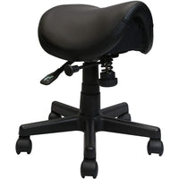 Nicer Furniture Adjustable PU Saddle Stool-Saddle stool design encourages active sitting and posture support.  