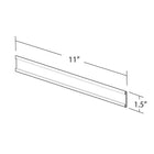 Azar Displays – Porte-étiquette en C avec revers adhésif, plastique transparent, 1,5 x 11 po, 10/paquet (199606)-Ruban adhésif à l’arrière pour un collage sur presque n’importe quelle surface