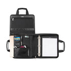 Bugatti Ring Binder Polyester, Black-Soft padded tablet section inside the main section