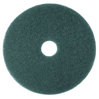 3M Blue Cleaner Pad - 305 mm (12 in) Diameter - 5 Pack-Made of nylon and polyester fibres in an open textured non-woven construction