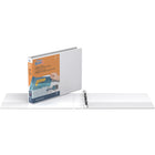 QuickFit Heavy Duty Landscape 8.5" x 11" Spreadsheet Binder - Round Ring - 1" - White - 4 Pack-1"