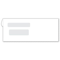 Deluxe Double Window Envelopes - Confidential - 8-11/16" x 3-9/16" - 500 Pack-Double Window Confidential Envelopes