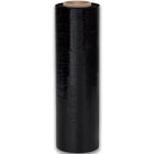 Malpack Hand Stretch Wrap - 14" x 1500' - 75 Gauge - Black - 4 Pack-Dimensions: 14" x 1500'