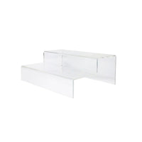 Futech JDAR2R Acrylic 2 Step Riser, 4" x 8" x 10", Clear, 2 Pack-2 step acrylic riser
