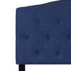 Flash Furniture - Tête de lit Cambridge à une place touffetée et rembourrée en tissu marine-Rembourrage en tissu marine