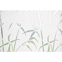 Brewster Bamboo Static Cling Door Privacy Film-Block unwanted views and viewers