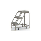 Tri-Arc Manufacturing Aluminum Rolling Ladder, Step Width: 16", Step Type: Serrated, No. of Steps: 3 (WLAR003165)-No. of Steps: 3