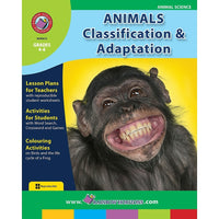 eBook: Animals: Classification & Adaptation - (PDF version - 1-User Download) - ISBN 978-1-55319-009-7 - Grade 4 - 6-You will receive two emails: one confirming your entire order, and one with a "Download Software" buttonYou can download immediately or return to your email to download later