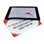 Eddie's Hang-Up Display Ltd. Retail Counter Mats for 11" x 17" Graphics, 5 Pack (120691)-clear vinyl cover with 1.25" black trim, rubber back