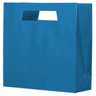 Jam Paper Heavy Duty Die Cut Glossy Gift Bags with Rectangular Handle - Large - 15" x 5 1/2" x 15" - Blue - 3 Pack-Quantity: Sold Individually