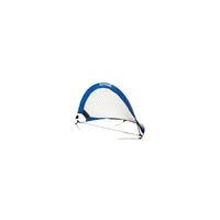 Champion Sports Aluminum and Nylon Soccer Goal, Blue/White, 30" x 18" (CHSSG3018)-Goal measures 30" x 18" x 18" Base