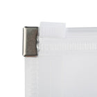 JAM Paper Plastic 3 Hole Punch Binder Envelopes, Zip Closure, 6" x 9.5", Clear, 24 Pack (235731329b)-24 pack
