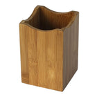 Oceanstar H1347 Bamboo Utensil Holder-Wavy edged design for a contemporary look