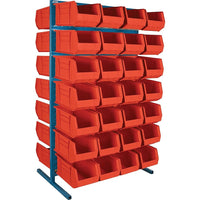 Kleton Stationary Bin Racks - Double-Sided - Rack/Bin Combination (CB371)-Capacity: 3360 lbs.