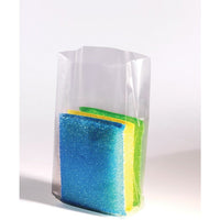 2-Mil Gusseted Polyethylene Bags - 8" x 4" x 15" - 1000 Pack-Dimension: 8"W x 4"D x 15"L