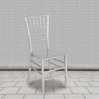 Flash Furniture HERCULES Series Silver Resin Stacking Chiavari Chair-Lightweight Design