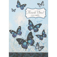 Rosedale 5-1/2" x 8" Thank You For Caring Greeting Cards And Envelopes, 12 Pack (17710)-Printed on premium uncoated card stock