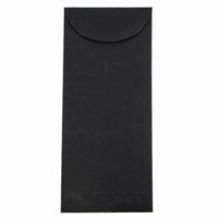 JAM Paper #12 Policy Business Envelopes - 4.75" x 11" - Black Linen - 50 Pack-Colour: Black Linen Envelope