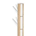 Umbra Flapper Coat Rack, Natural/White (320361-668)-Made from rubberwood, MDF, and cast aluminum