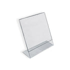 Azar Displays 3" x 2" Vertical Slanted L-Shape Acrylic Sign Holder, 10 Pack (112741)-Perfect to marketing information or advertising material
