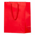 JAM Paper Gift Bags with Rope Handles - Medium - 8" x 10" x 4" - Red Matte - 100 Pack-Quantity: 100 per pack