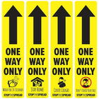 Eddie's Hang-Up Display Ltd. One Way Directional Floor Decal Arrow Kit, Vinyl, English-Air release channels for a fast, easy, bubble-free application