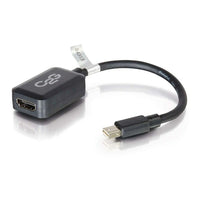 C2G 8In Blk Mini DisplayPort M/HDMI F (54313)-Colour - Black