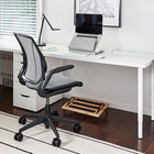 Humanscale Tilting Foot Rest-Features non-skid inset pads that help keep the user's feet in place during use