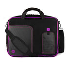 Classic Clamshell Sacoche pour Ordinateur Portable 13,3 po, Noir et Violette-Sacoche polyvalente pour ordinateur portable Comprend des poches pour accessoires pour cartes de visite, stylets, stylets et tablettes ou organisation sans effort.