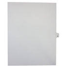 Mark Maker Legal Exhibit Index Tab White Single Tabs, 1/26th Cut, Letter Size, No Holes, Letter N, 25 Pack-White Single Tabs, 1/26th Cut