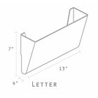 Storex Wall Files - Letter Size - Clear - 12 Pack - 6 Sets of 2-Durable construction, won't crack or warp